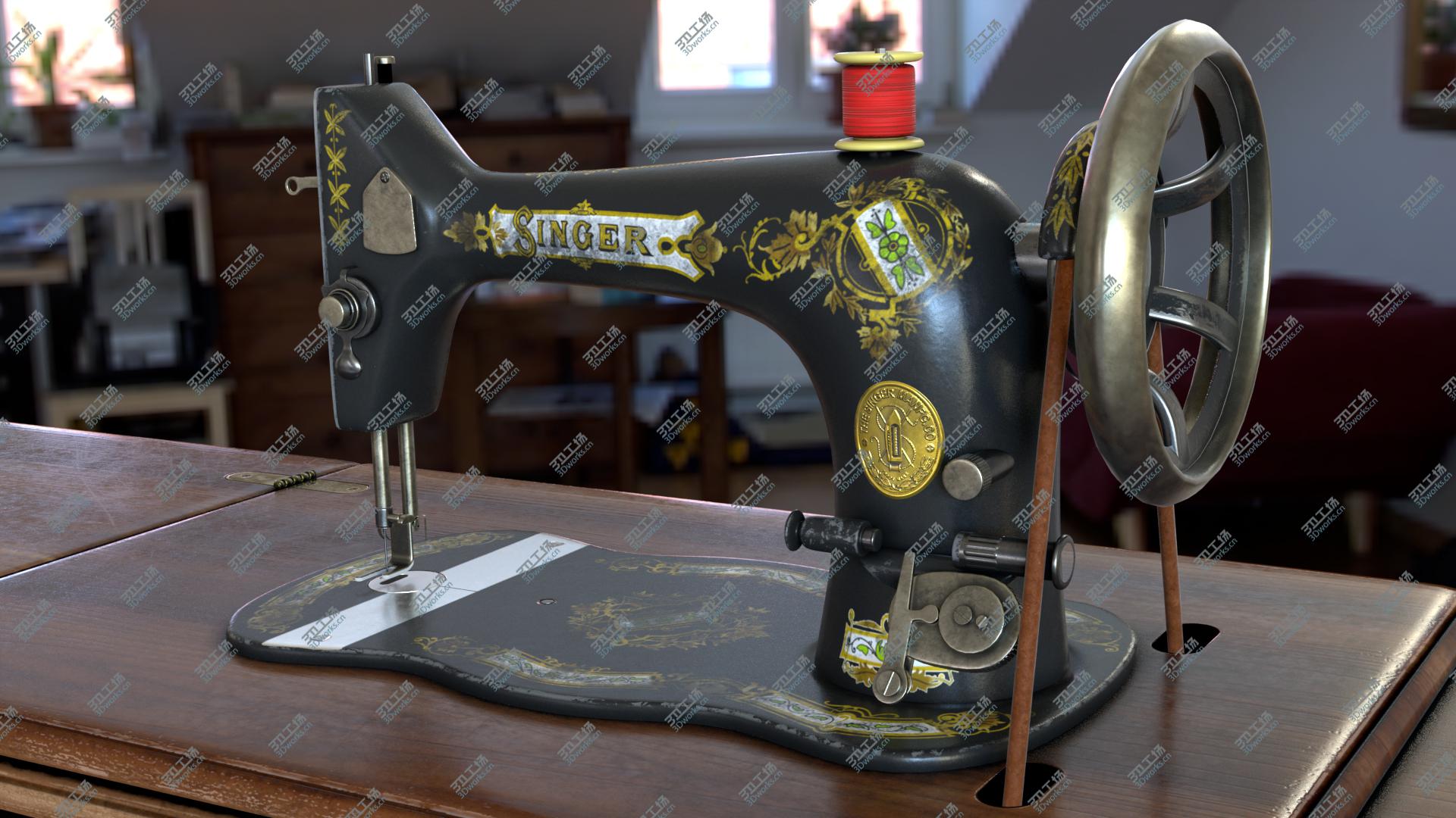 images/goods_img/202104094/1907's Singer Sewing Machine 3D model/3.jpg